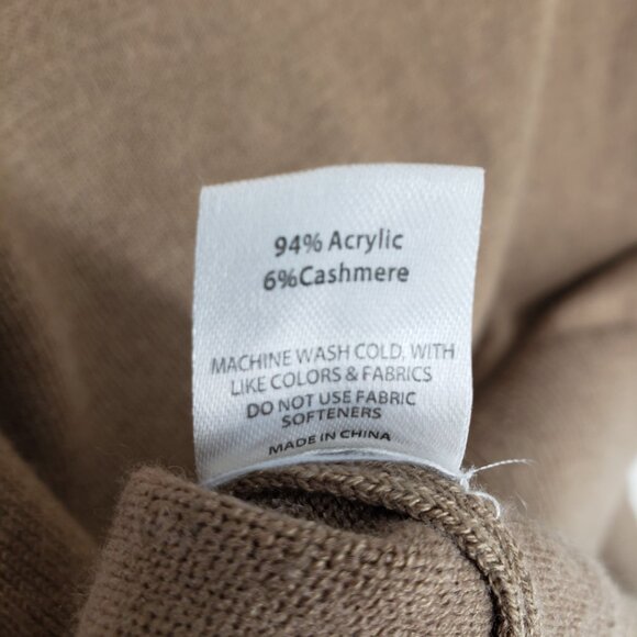 Rumored Tahoe Pullover Jumper Sweater S Womens Relaxed Oversized Fit Teddy Tan - Picture 9 of 10